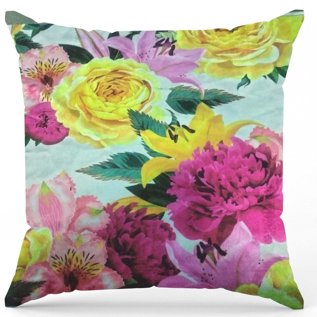 Pack of 2 pack velvet decorative print cushion ( multi )