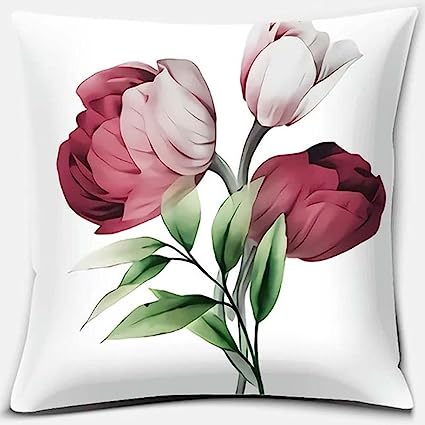 Pack of 2 pack velvet decorative print cushion  ( multi )